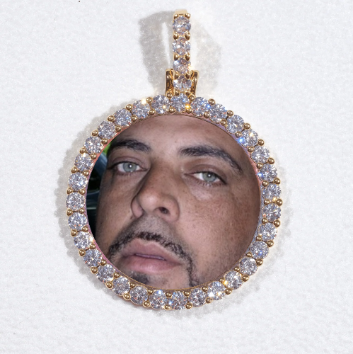 3D CIRCLE CUSTOM PICTURE PENDANT SMALL SIZE