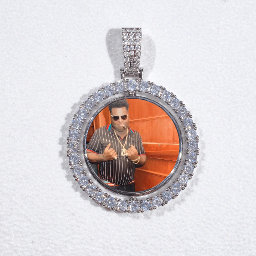 3D Spinning 2-Faced Custom Picture Pendant