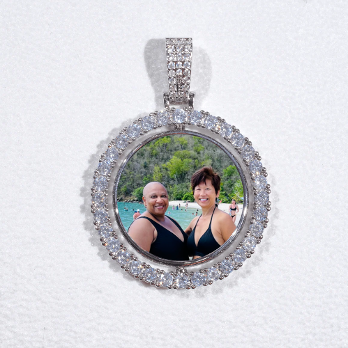 3D Spinning 2-Faced Custom Picture Pendant