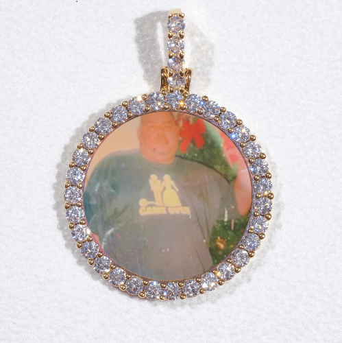 3D CIRCLE CUSTOM PICTURE PENDANT SMALL SIZE