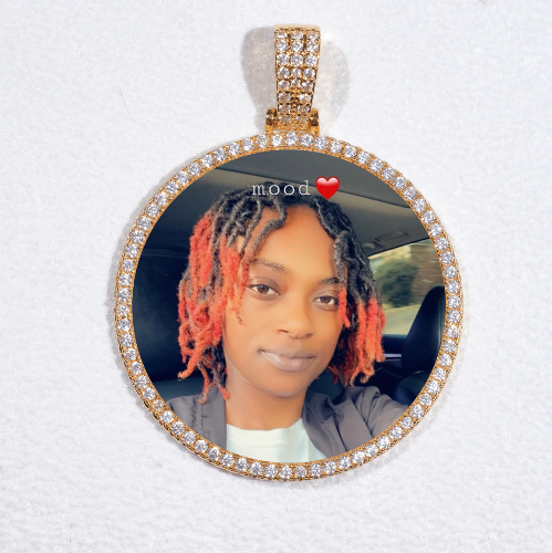 MEDIUM 3D CIRCLE CUSTOM PICTURE PENDANT