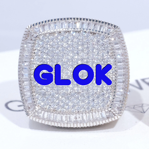CUSTOM LETTER 3D ICED RING