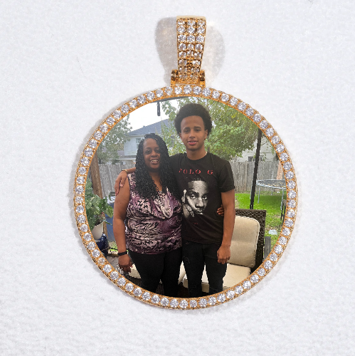 MEDIUM 3D CIRCLE CUSTOM PICTURE PENDANT