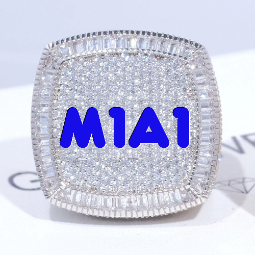 CUSTOM LETTER 3D ICED RING
