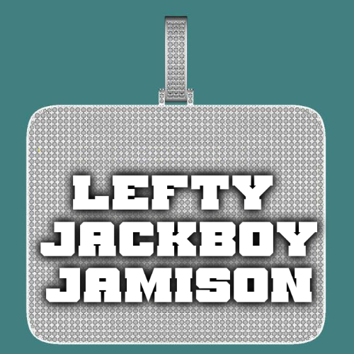 CUSTOM LETTER NECKLACE 3D BIG SQUARE
