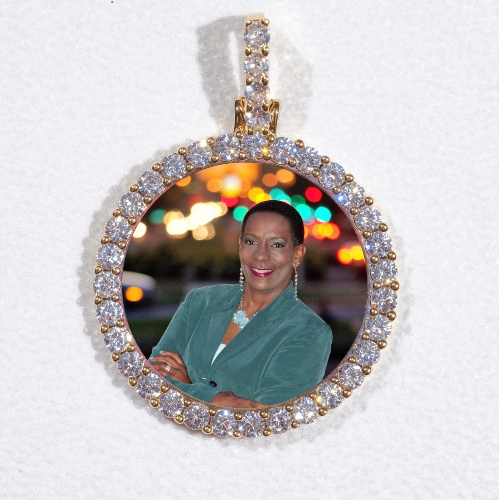 3D CIRCLE CUSTOM PICTURE PENDANT SMALL SIZE