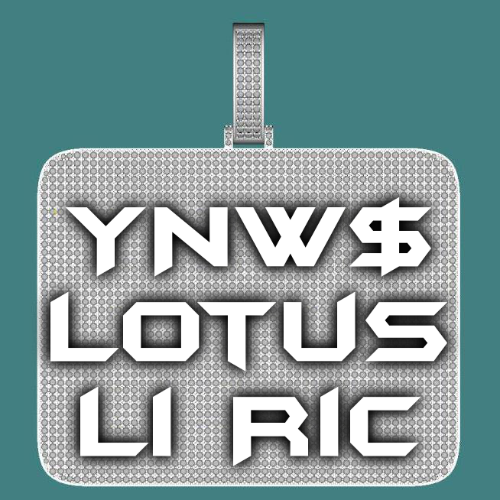 CUSTOM LETTER NECKLACE 3D BIG SQUARE