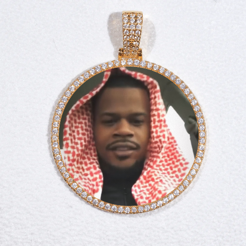 MEDIUM 3D CIRCLE CUSTOM PICTURE PENDANT