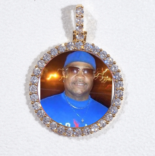 3D CIRCLE CUSTOM PICTURE PENDANT SMALL SIZE