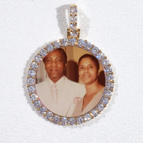 3D CIRCLE CUSTOM PICTURE PENDANT SMALL SIZE