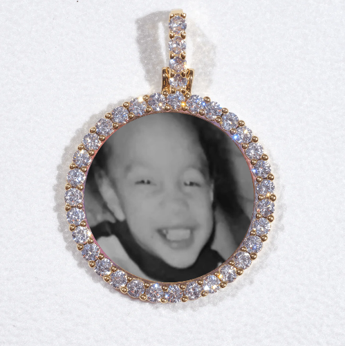 3D CIRCLE CUSTOM PICTURE PENDANT SMALL SIZE