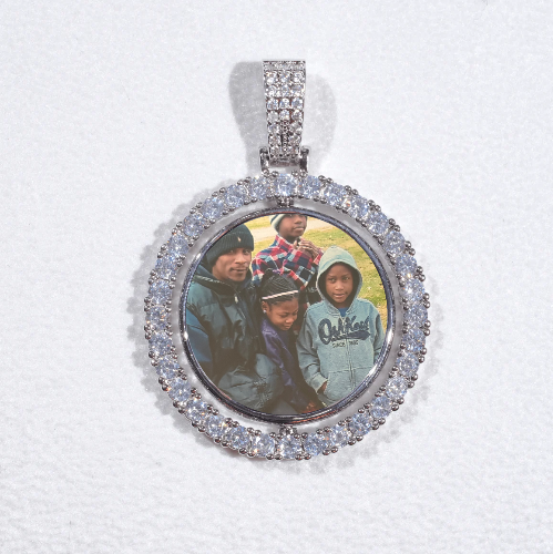 3D Spinning 2-Faced Custom Picture Pendant