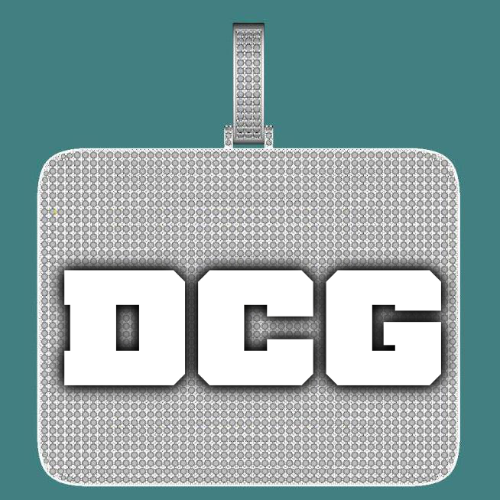 CUSTOM LETTER NECKLACE 3D BIG SQUARE