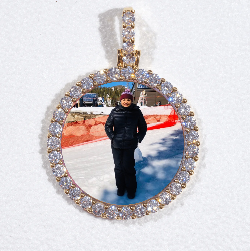 3D CIRCLE CUSTOM PICTURE PENDANT SMALL SIZE