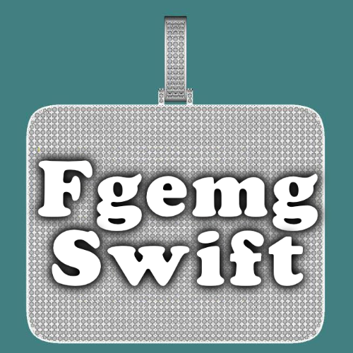 CUSTOM LETTER NECKLACE 3D BIG SQUARE
