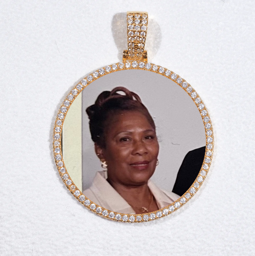 MEDIUM 3D CIRCLE CUSTOM PICTURE PENDANT