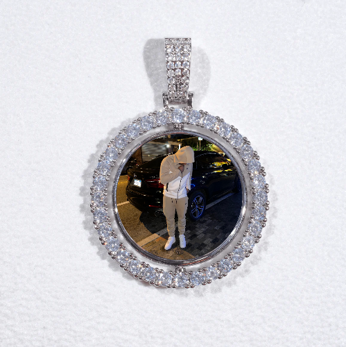 3D Spinning 2-Faced Custom Picture Pendant