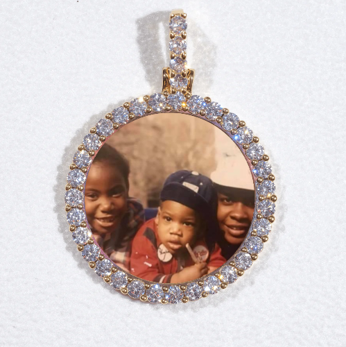 3D CIRCLE CUSTOM PICTURE PENDANT SMALL SIZE