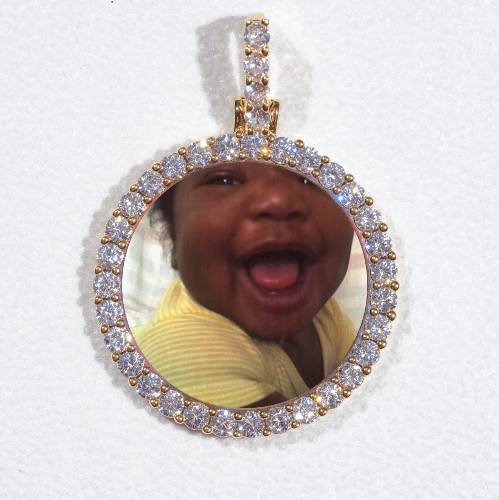 3D CIRCLE CUSTOM PICTURE PENDANT SMALL SIZE