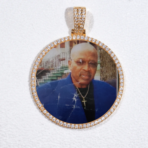 MEDIUM 3D CIRCLE CUSTOM PICTURE PENDANT