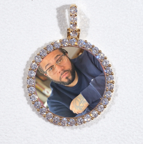 3D CIRCLE CUSTOM PICTURE PENDANT SMALL SIZE
