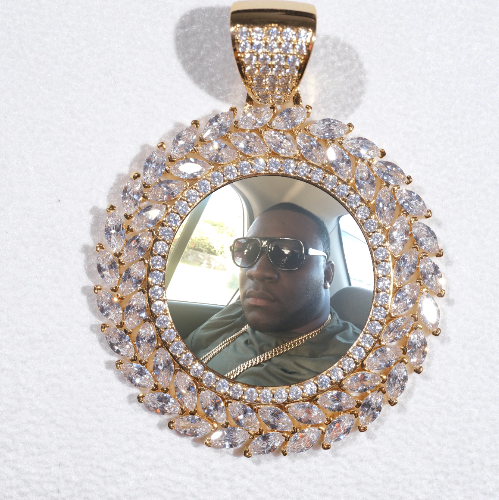 Large 3D Wheat Ear Custom Picture Pendant
