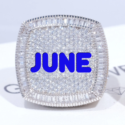 CUSTOM LETTER 3D ICED RING