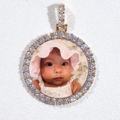 3D CIRCLE CUSTOM PICTURE PENDANT SMALL SIZE