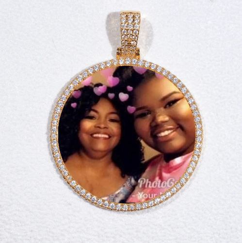 MEDIUM 3D CIRCLE CUSTOM PICTURE PENDANT