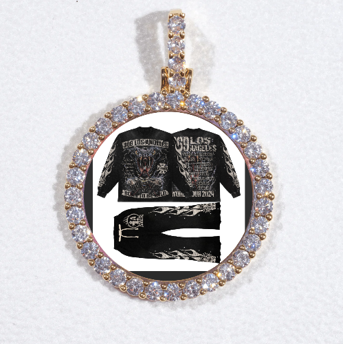 3D CIRCLE CUSTOM PICTURE PENDANT SMALL SIZE