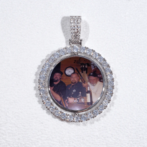 3D Spinning 2-Faced Custom Picture Pendant