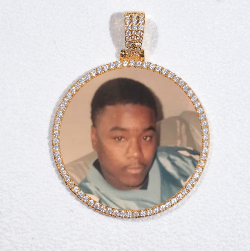MEDIUM 3D CIRCLE CUSTOM PICTURE PENDANT