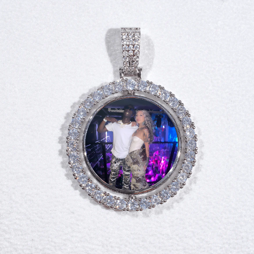 3D Spinning 2-Faced Custom Picture Pendant