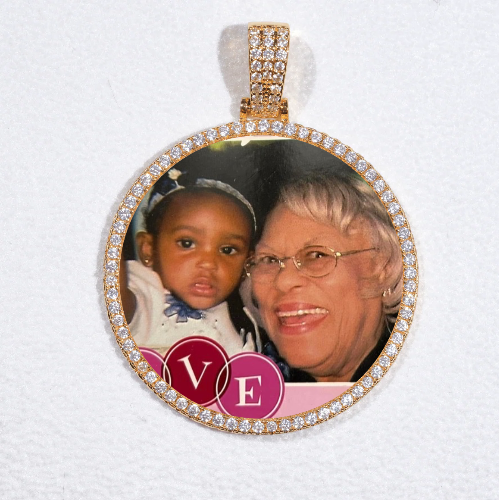 MEDIUM 3D CIRCLE CUSTOM PICTURE PENDANT