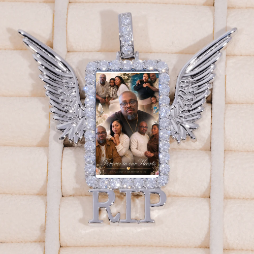 RIP WING 3D CUSTOM PICTURE PENDANT