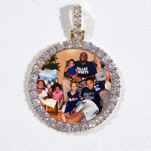 3D CIRCLE CUSTOM PICTURE PENDANT SMALL SIZE