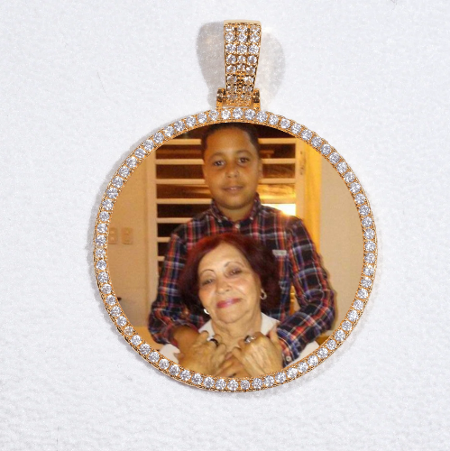 MEDIUM 3D CIRCLE CUSTOM PICTURE PENDANT