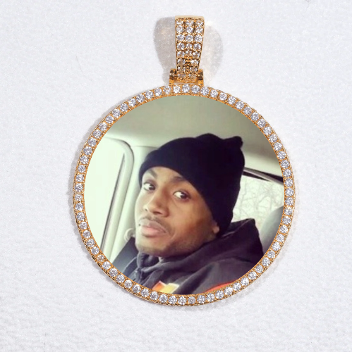 MEDIUM 3D CIRCLE CUSTOM PICTURE PENDANT