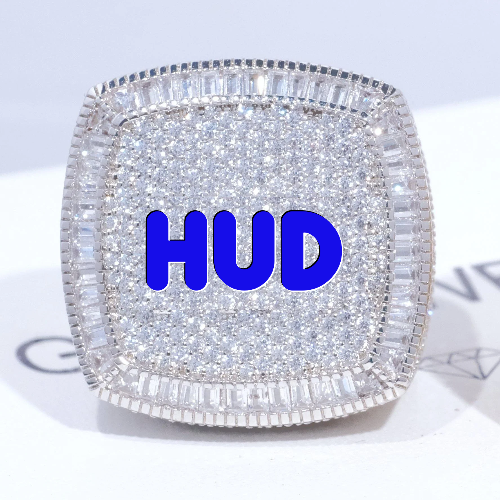 CUSTOM LETTER 3D ICED RING