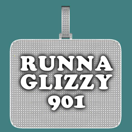 CUSTOM LETTER NECKLACE 3D BIG SQUARE