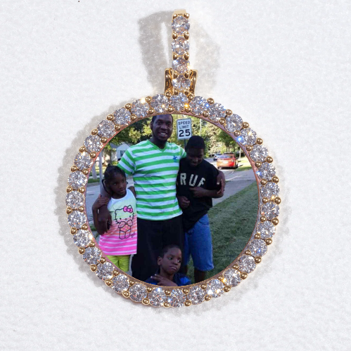 3D CIRCLE CUSTOM PICTURE PENDANT SMALL SIZE