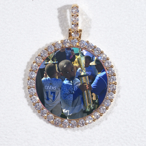 3D CIRCLE CUSTOM PICTURE PENDANT SMALL SIZE