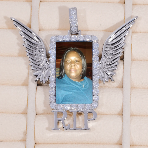 RIP WING 3D CUSTOM PICTURE PENDANT
