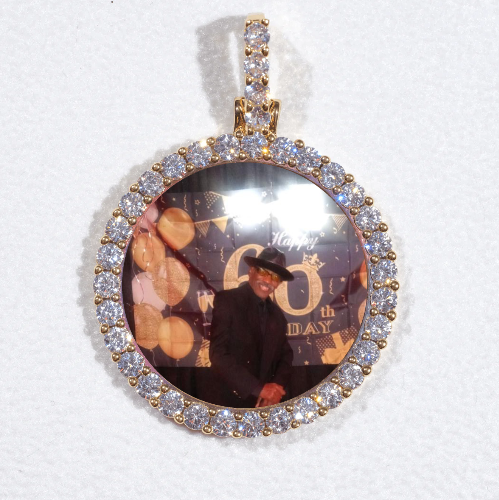 3D CIRCLE CUSTOM PICTURE PENDANT SMALL SIZE