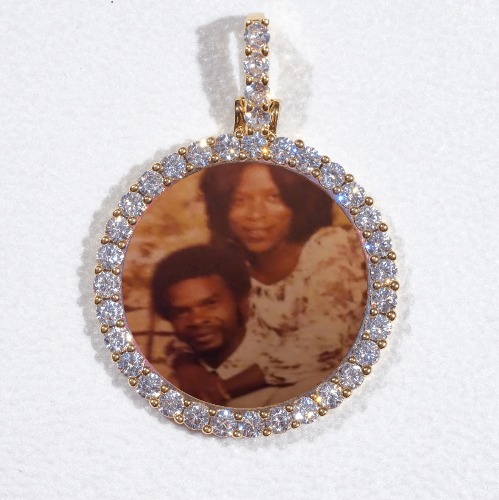 3D CIRCLE CUSTOM PICTURE PENDANT SMALL SIZE