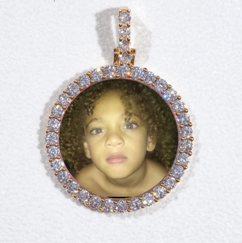 3D CIRCLE CUSTOM PICTURE PENDANT SMALL SIZE