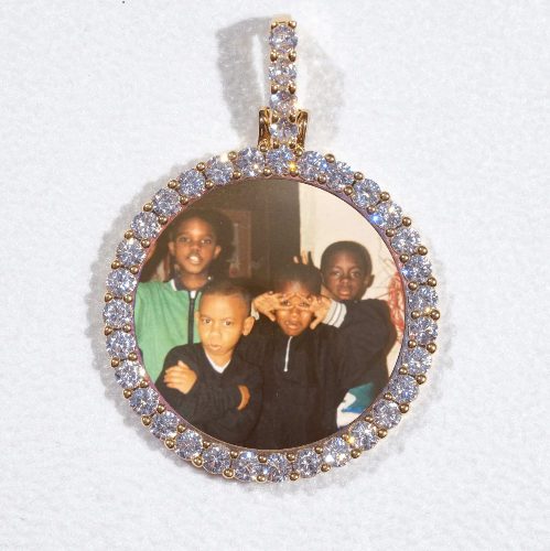 3D CIRCLE CUSTOM PICTURE PENDANT SMALL SIZE