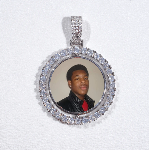 3D Spinning 2-Faced Custom Picture Pendant