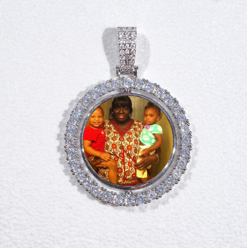 3D Spinning 2-Faced Custom Picture Pendant