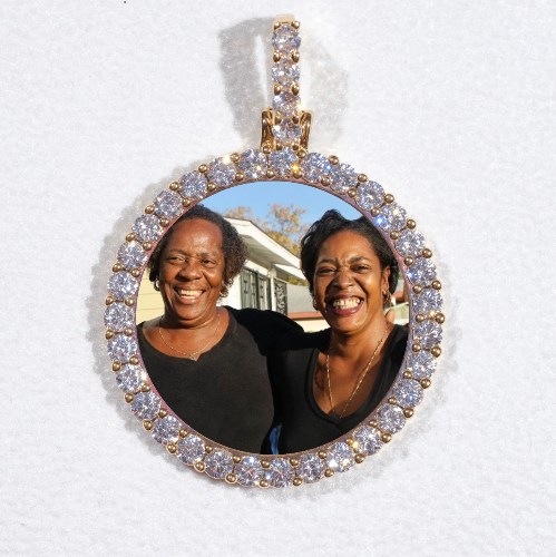 3D CIRCLE CUSTOM PICTURE PENDANT SMALL SIZE